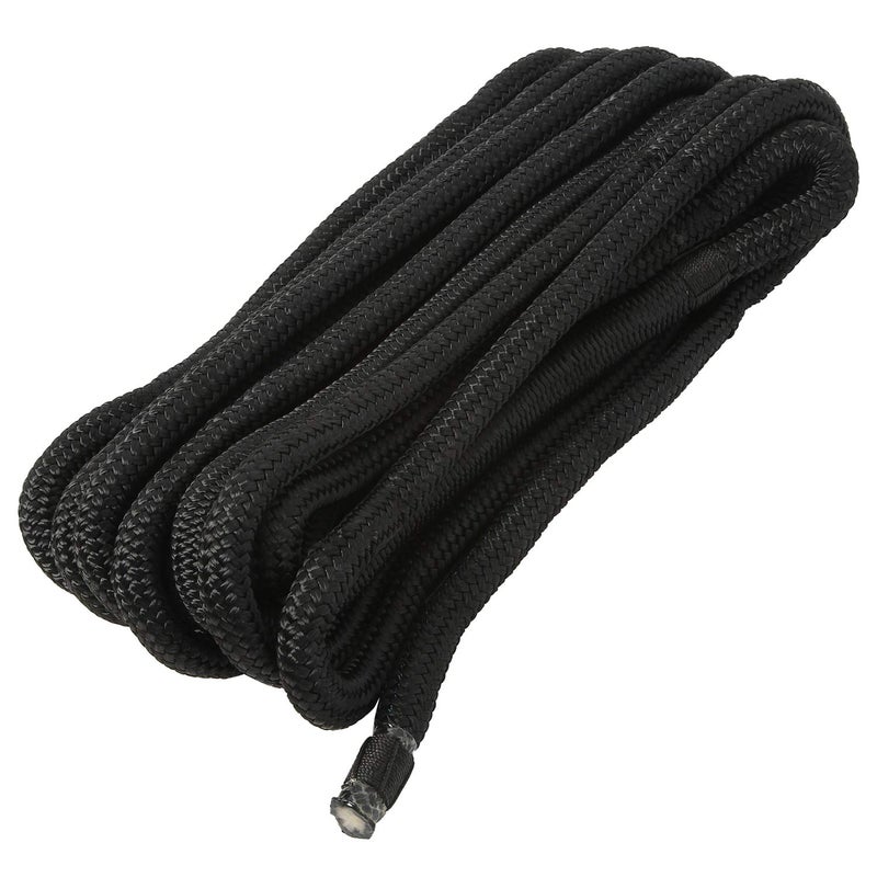 NovelBee 2 Pack of 5/8â€œx 30â€™ Double Braid Nylon Dockline,Mooring Rope Dock Line,Working Load Limit 1540 lbs,Breaking Strength 7,700 lbs (Black) - Image 5